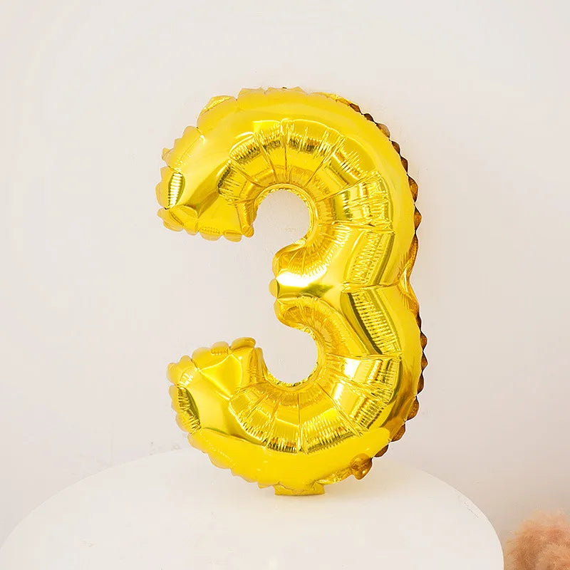 Simple Style Number Aluminum Film Party Festival Balloons
