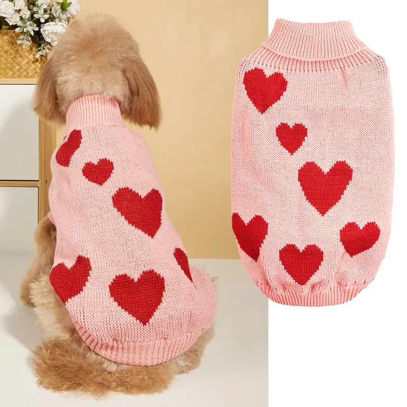 princess cute acrylic valentine's day heart shape pet clothing