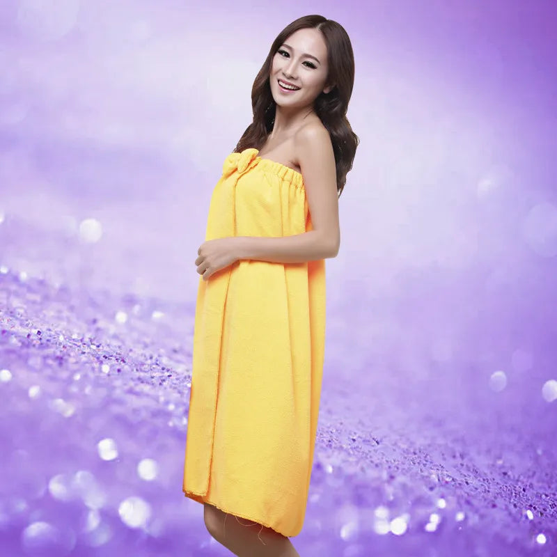 Factory direct supply Korean version of microfiber bow bath skirt tube top Bath skirt changing bath towel wholesale