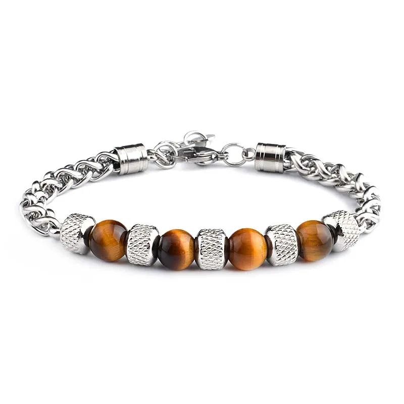 fashion geometric titanium steel polishing bracelets