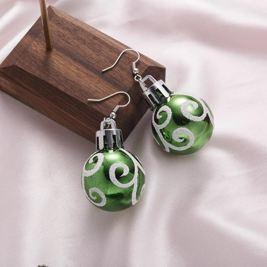 1 Pair Fashion Snowflake Plating Resin Drop Earrings