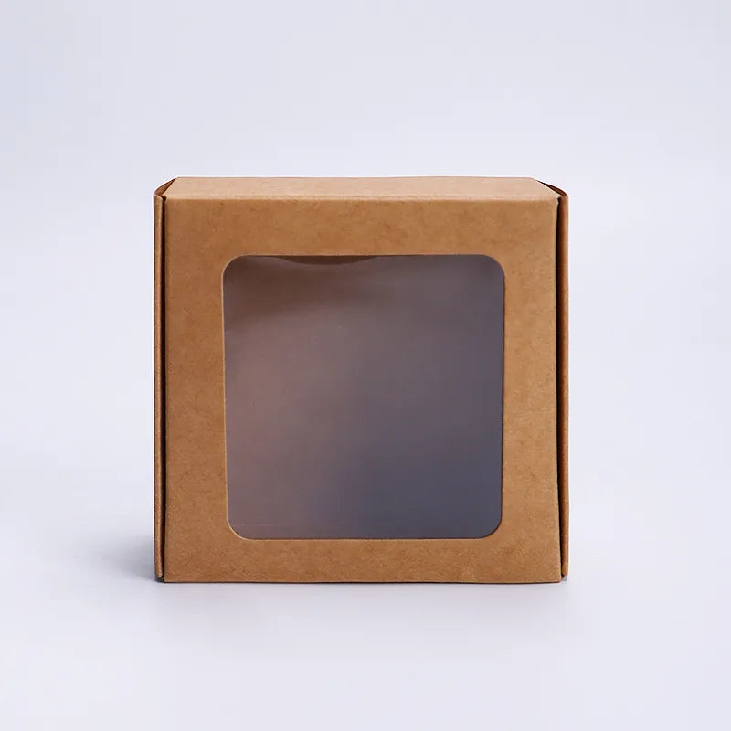 simple style solid color kraft paper paper box 1 piece