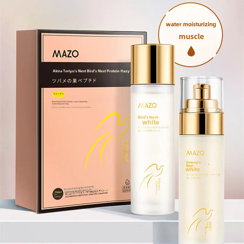 MAZO Bird's Nest Protein Peptide Hydrating Emulsion Set Hydrating and Moisturizing Facial Care Skin Care Beauty Salon Set