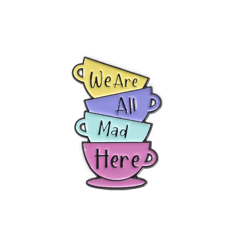 Cartoon Style Cute Cowboy Style Letter hat Alloy Stamping Stoving Varnish Plating Unisex Brooches