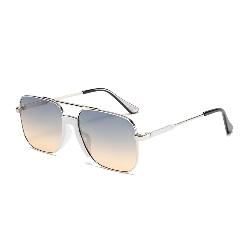 Streetwear Solid Color Pc Square Full Frame Men's Sunglasses