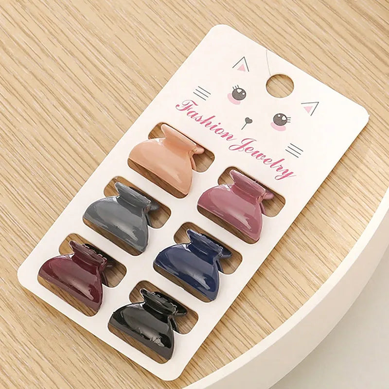 Cute Preppy Style Simple Style Women's Semicircle Bow Knot Plastic Hair Clip Hair Claws