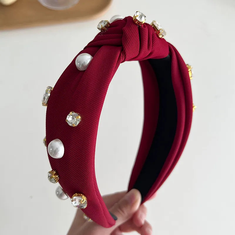 Elegant Lady Women's Solid Color Knot Cloth Hair Band