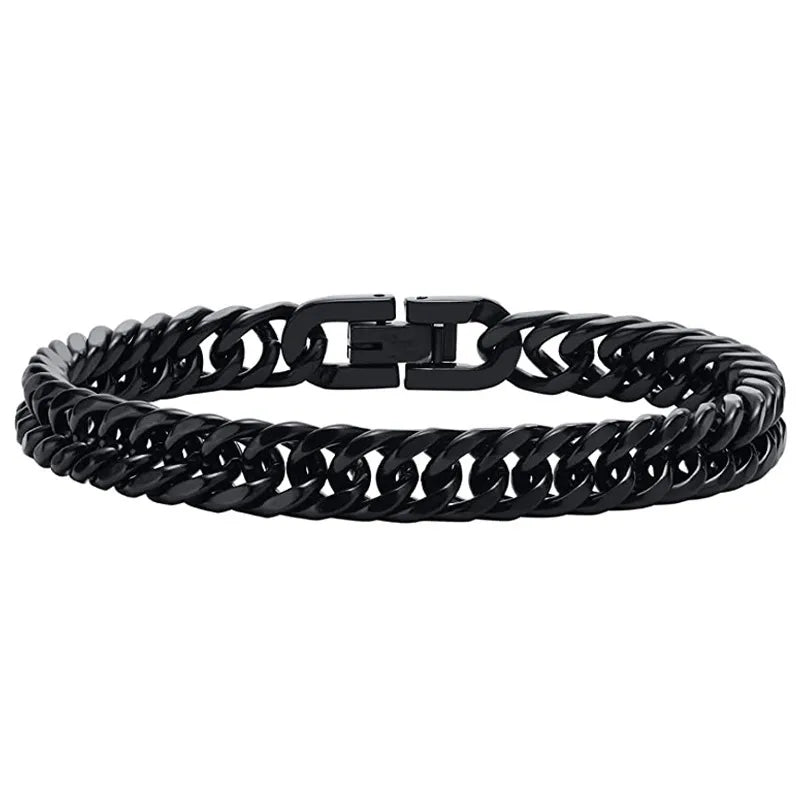 hot selling  fashion titanium steel chain bracelet stainless steel jewelry men's bracelet