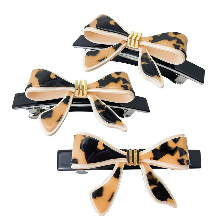 Elegant Sweet Butterfly Knot Acetate Hair Clip Fashionable Spring Clamp Versatile Stylish Hair Accessory For Women