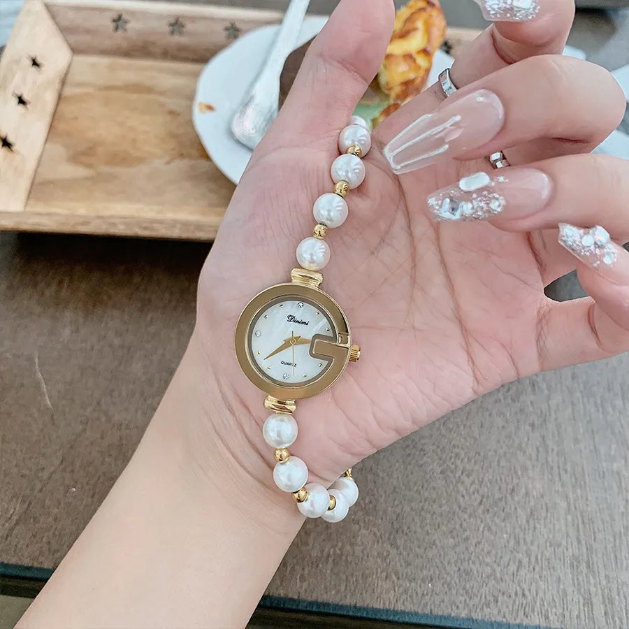 Elegant Solid Color Telescopic Rope Quartz Watch Women's Watches