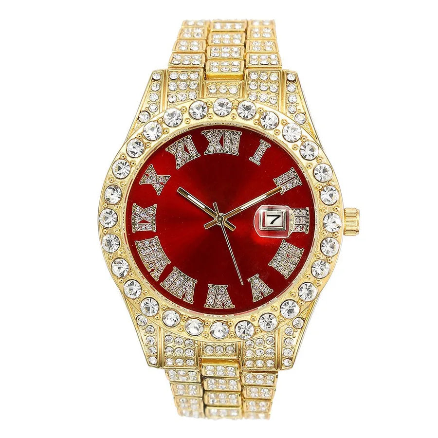 retro geometric quartz men's watches