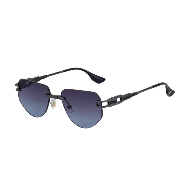 Retro Classic Style Geometric Pc Square Frameless Men's Sunglasses