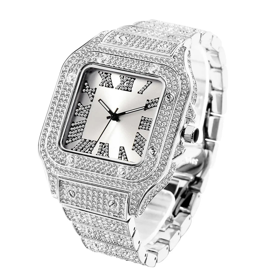 Fashion Geometric Butterfly Double Snap Quartz Men's Watches
