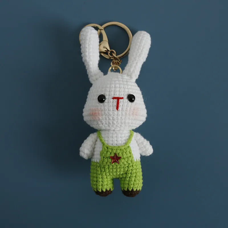 1 Piece Cute Animal yarn Unisex Bag Pendant Keychain
