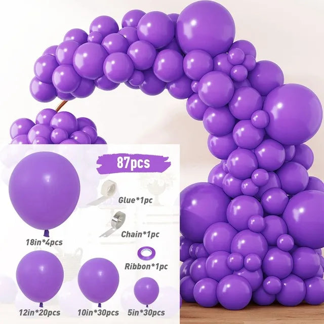 simple style solid color emulsion daily party balloons