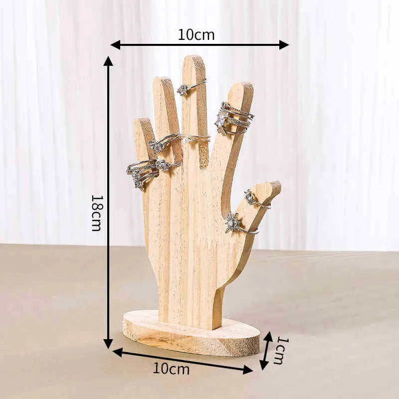 1 Piece Wood Classic Style Hand Jewelry Display