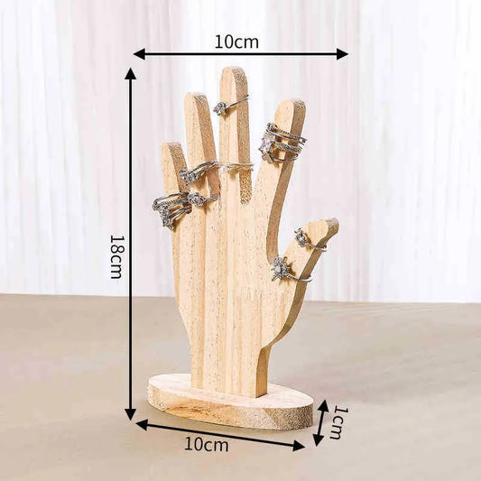 1 Piece Wood Classic Style Hand Jewelry Display