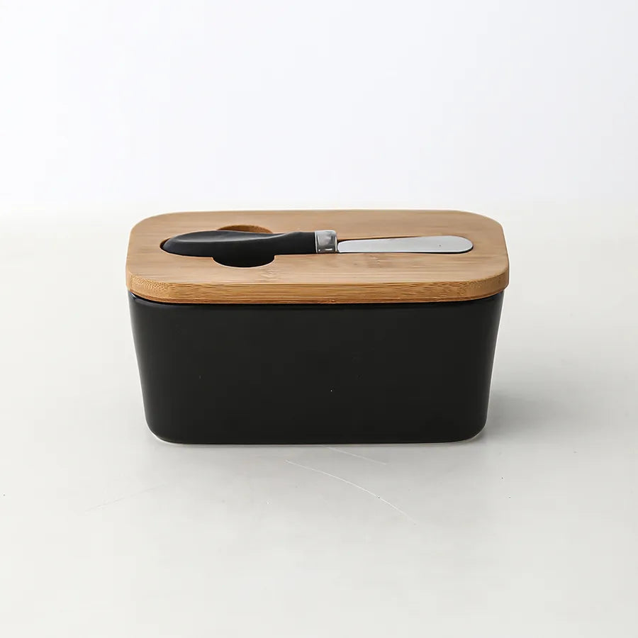 Simple Style Letter Solid Color Porcelain Storage Container Box