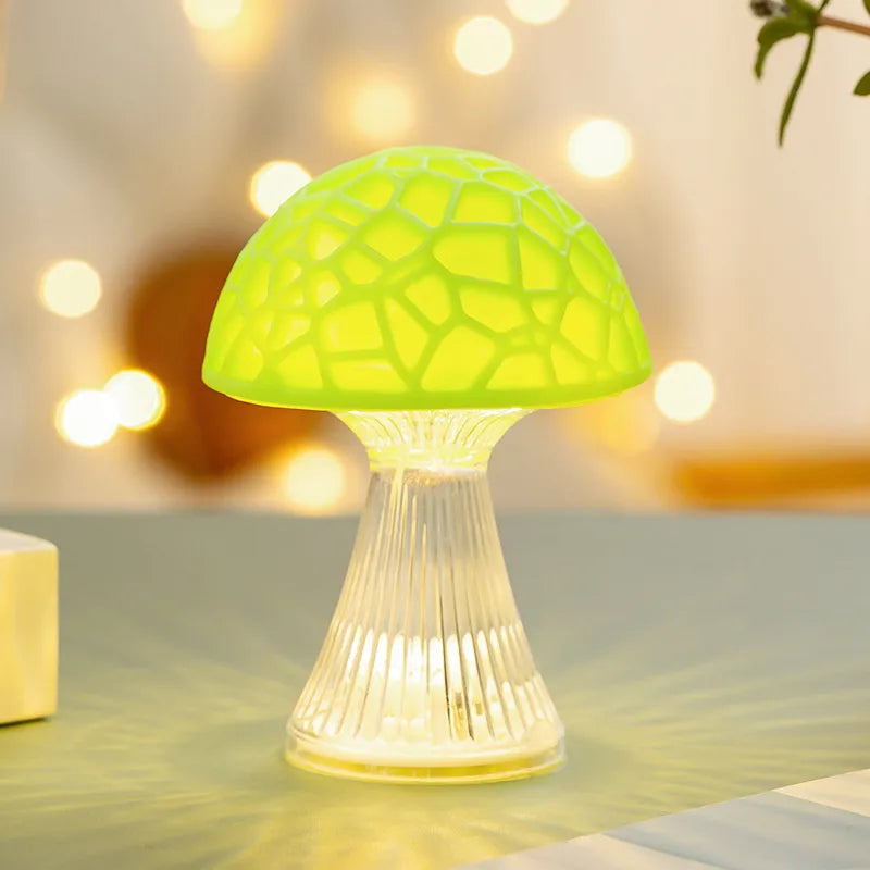 Cute Simple Style Mushroom Plastic Night Lights Ornaments Lighting Accessories