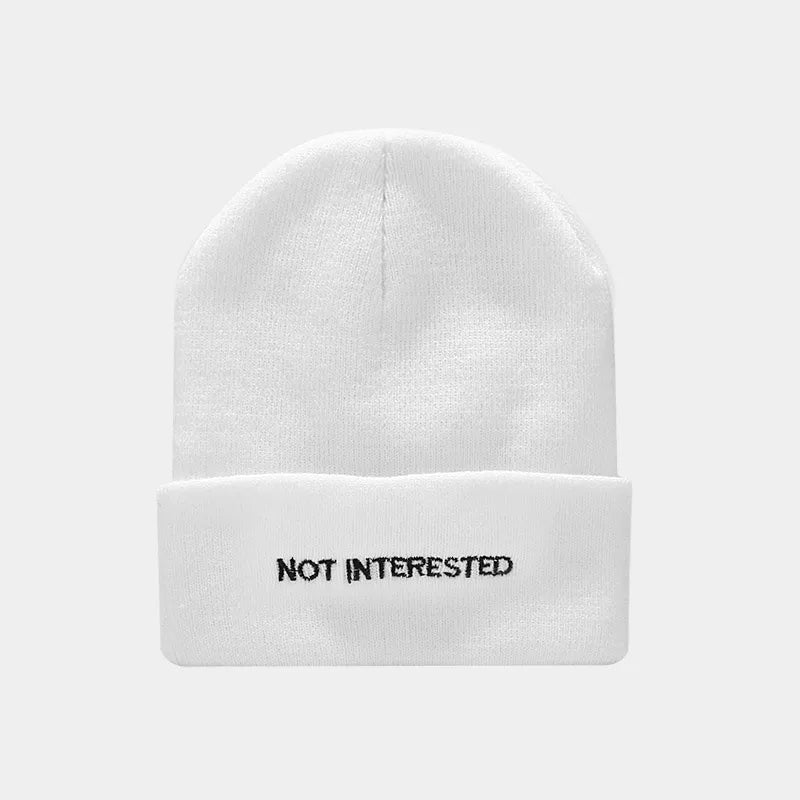 women's fashion letter rose embroidery crimping wool cap