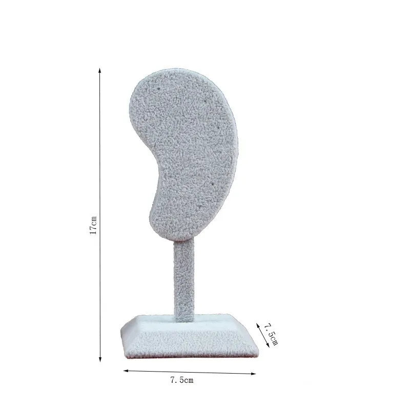 Retro Simple Style Solid Color Ear velvet Flannel Jewelry Rack