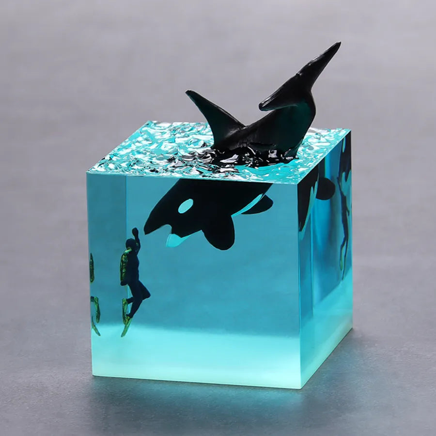Simple Style Whale Resin Holiday Daily Led Lights Night Lights