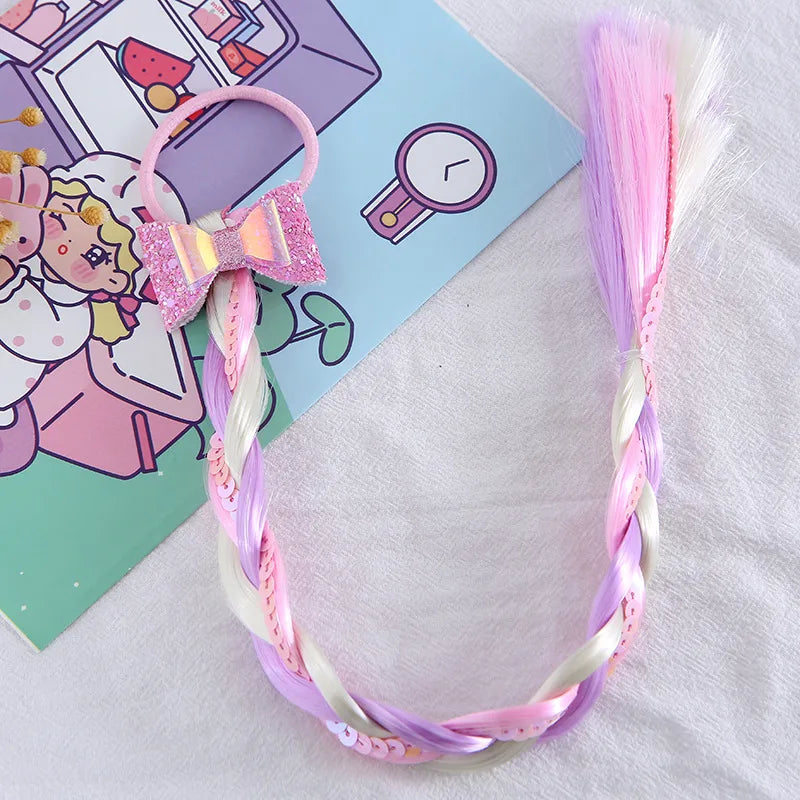 Cute Kid'S Color Block Plastic Hair Tie