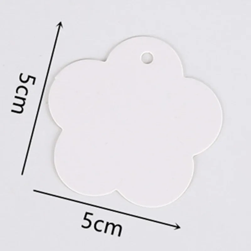 Fixed wholesale retro shaped cowhide Cardboard DIY graffiti bookmark label gift packaging bag tag message card