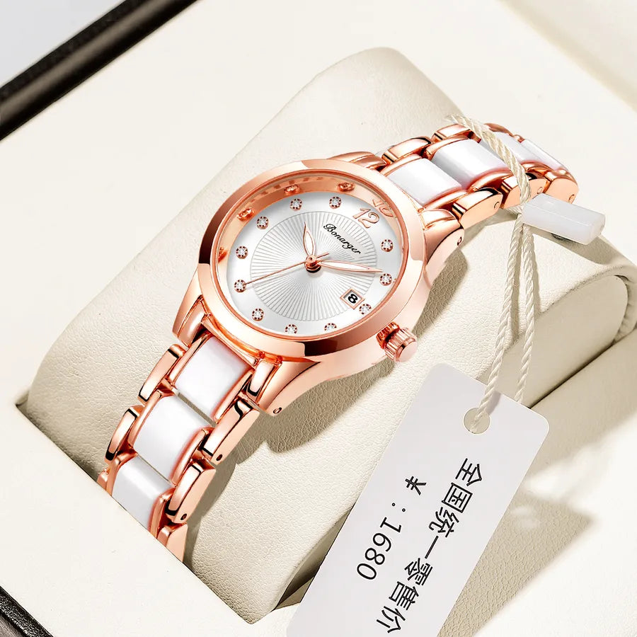 Waterproof women's watch women's niche high-grade high-looking  style high-end genuine goods ceramic women's watch for girlfriend