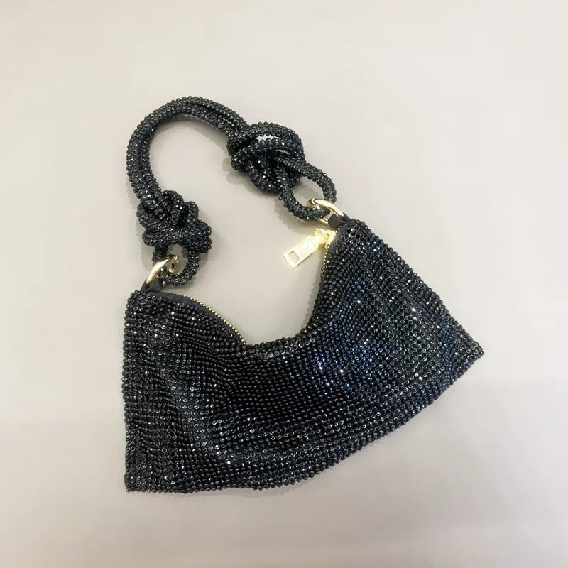women's small summer rhinestone fashion underarm bag