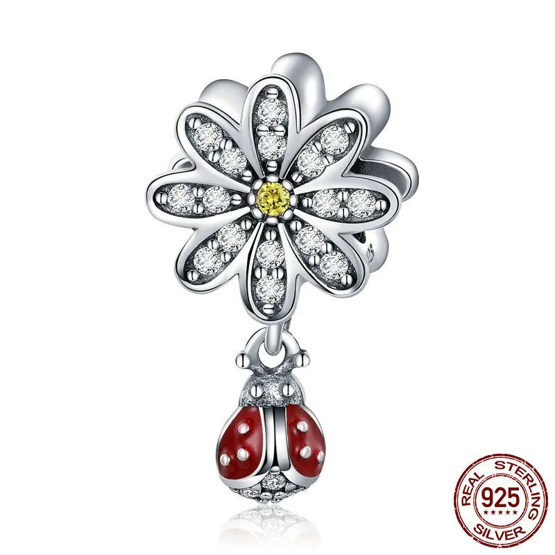 1 Piece 925 Sterling Silver Zircon Solid Color Pendant Jewelry Accessories