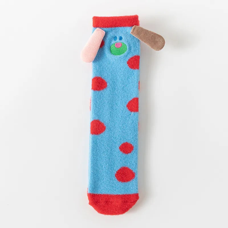 Sweet Women's Cartoon Polyester Ankle Socks A Pair