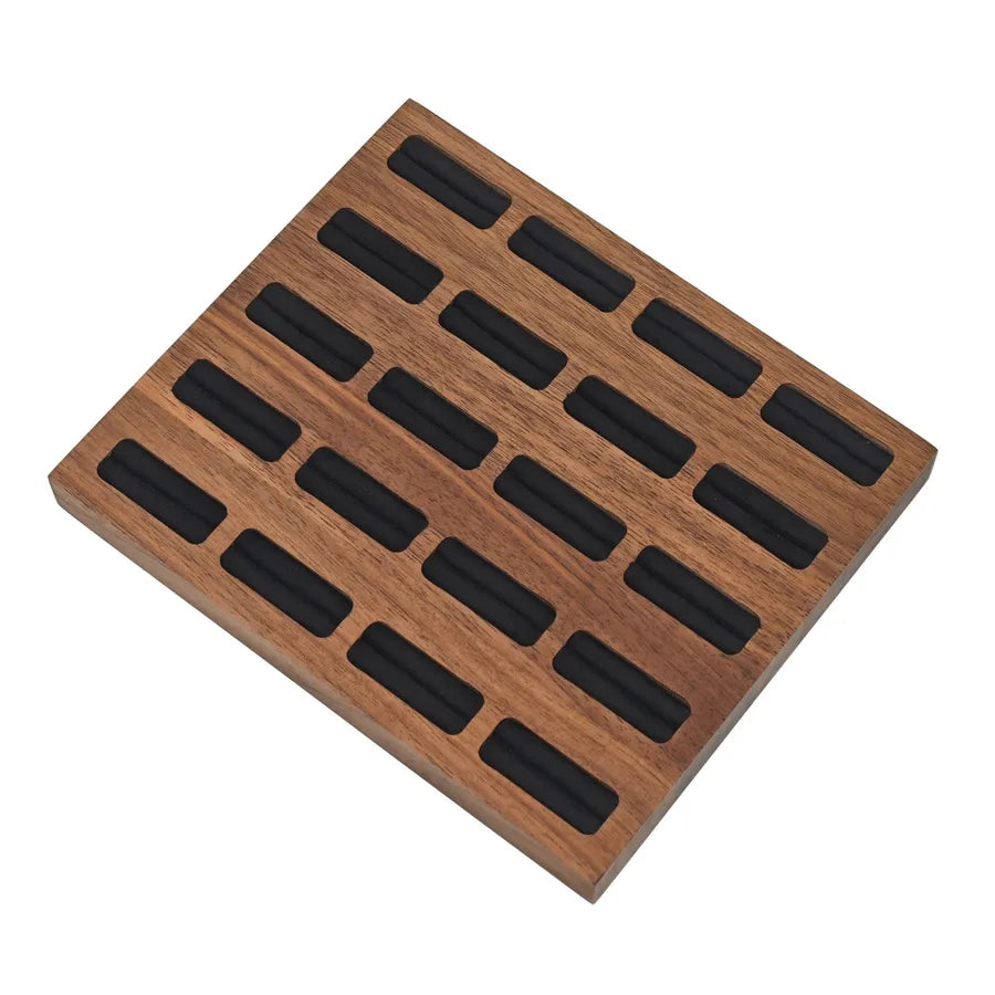 Walnut ring display stand counter jewelry display props jewelry decoration jewelry storage tray ear studs tray