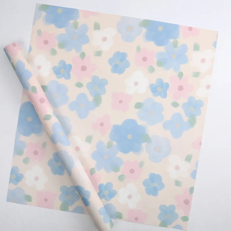 Cute Sweet Flower Paper Date Festival Gift Wrapping Supplies Party Supplies Gift Wrapping Supplies 1 Set