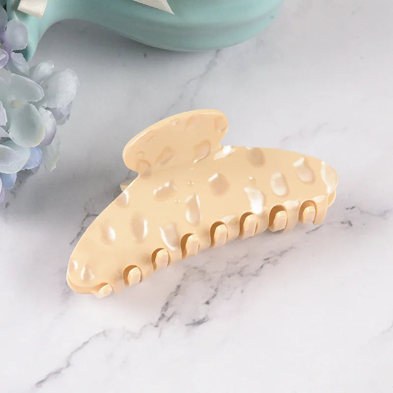 New Style Large Size Acetate Shark Clamp Hair Clip Women Luxury Fashion Hair Accessories Hair Claw For Thick Hair Tail
