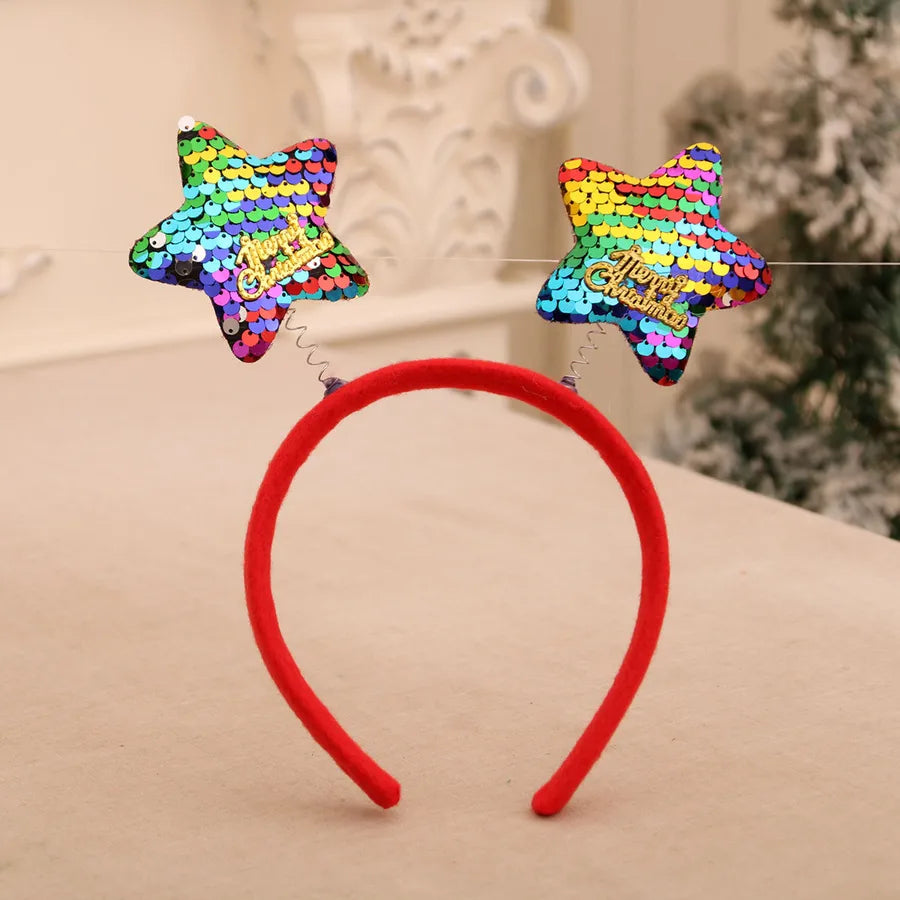 Christmas Cute Snowman Antlers Elk Nonwoven Party Festival Hair Band Costume Props Party Accessories