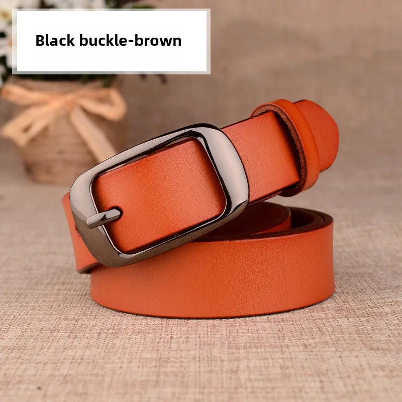 women's leather belt genuine leather women's leather casual belt decoration fashion all-matching  wholesale delivery