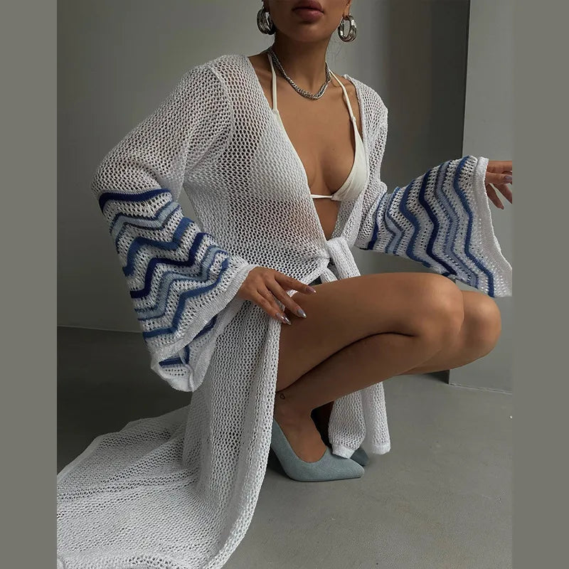 Women's Solid Color Lady Beach Cover Ups