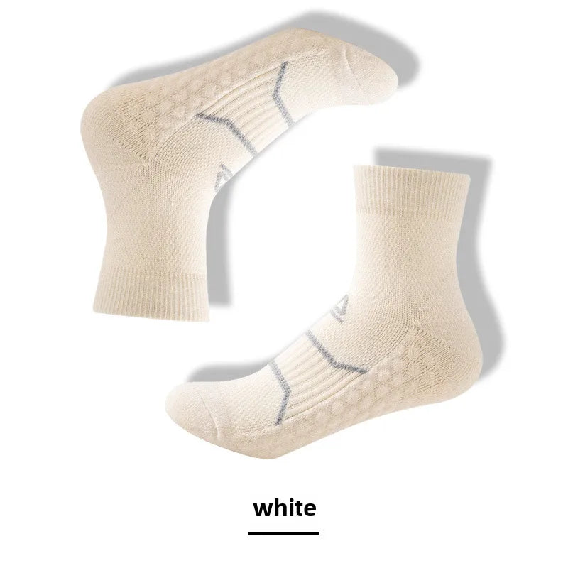 Sports Socks Towel Bottom Thickened Winter Professional Running Fitness Massage Bottom Sweat Absorbing Shock-absorbing Outdoor Mountaineering Running Socks