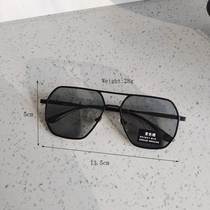 Casual Commute Solid Color Pc Resin Square Full Frame Men's Sunglasses