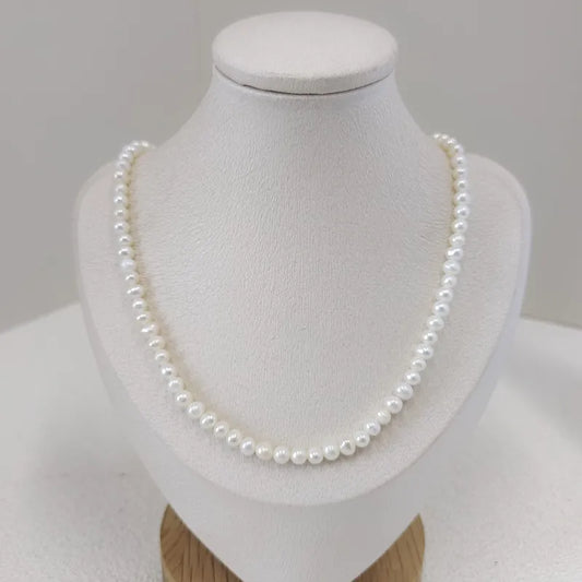 1 piece fashion solid color freshwater pearl beaded necklace