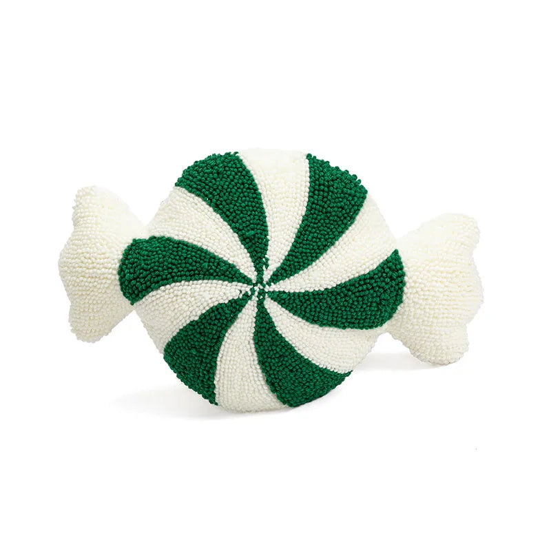 Christmas New Style Ins Wind Cushion Living Room Home Sofa Pillow Flocking Embroidery Candy Cushion Cover
