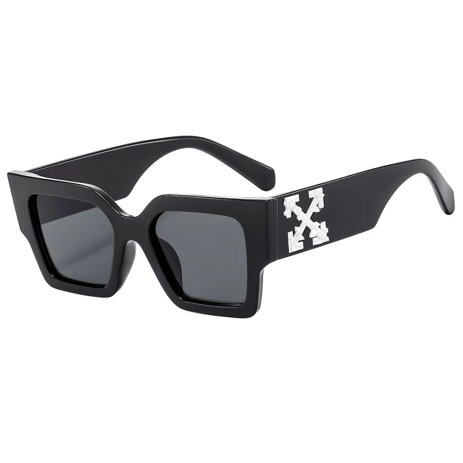Basic Simple Style Geometric Ac Square Full Frame Men's Sunglasses