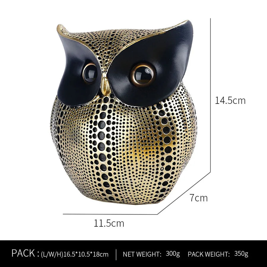 fashion cute resin owl home decoration crafts wholesale