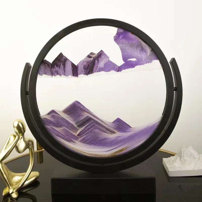 Creative  ornaments liquid decompression quicksand painting office desktop living room bedside table decorations birthday gift