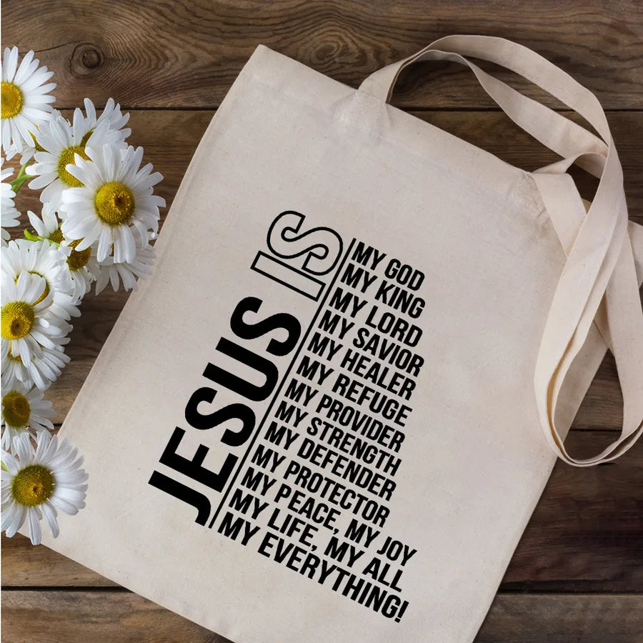 Women's Medium Canvas Letter Preppy Style Classic Style Square Open Canvas Bag