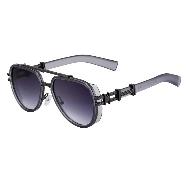 Streetwear Geometric Pc toad glasses Full Frame Men's Sunglasses