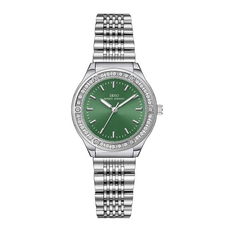 Casual Simple Style Commute Round Butterfly Double Snap Quartz Watch