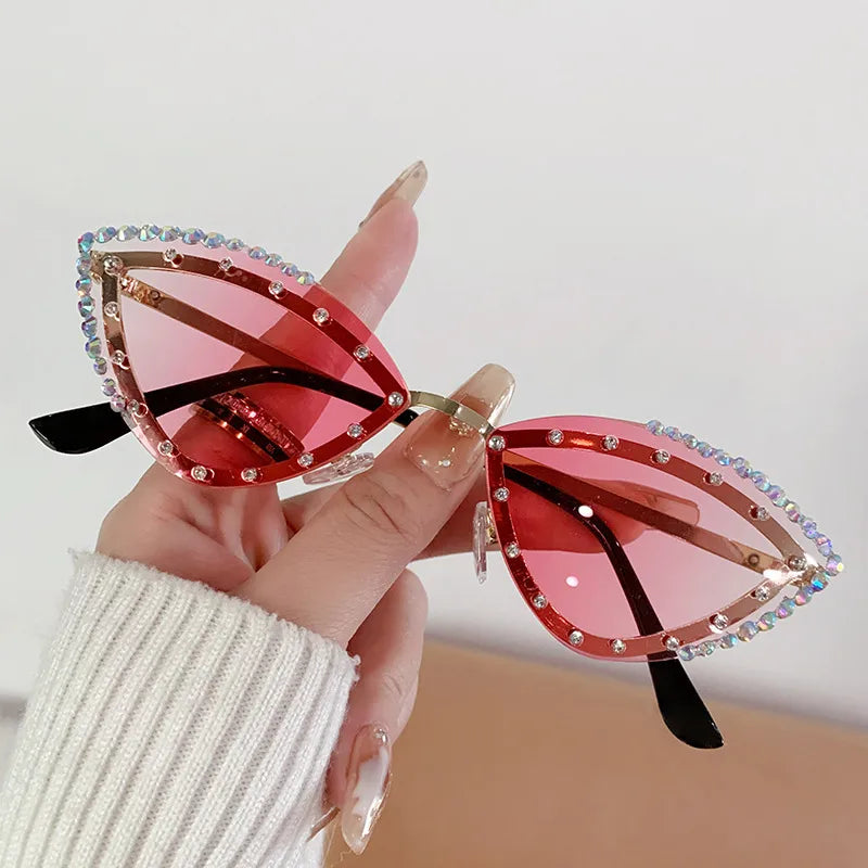 Modern Style Streetwear Solid Color Pc Special-Shaped Mirror Full Frame Women's Sunglasses