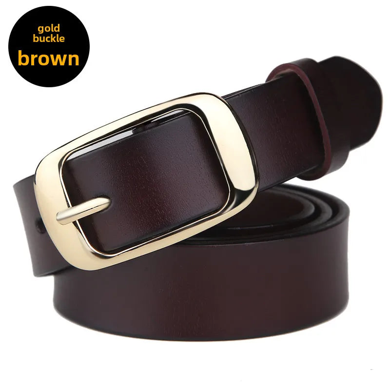 women's leather belt genuine leather women's leather casual belt decoration fashion all-matching  wholesale delivery